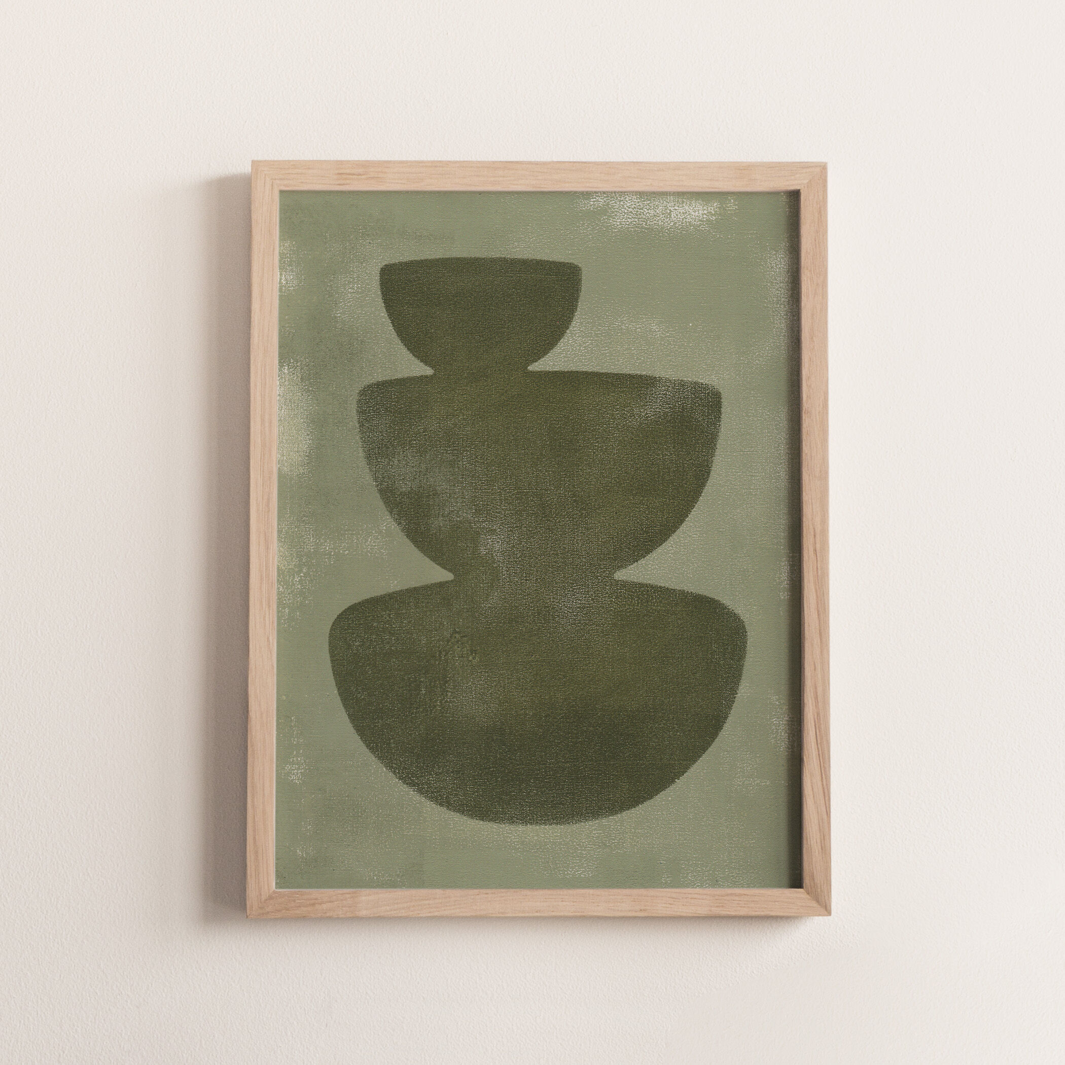 30x40cm paper paint dated and signed without frame M213