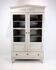 Vitrine d'époque Gustavienne en bois peint en gris, années 1810