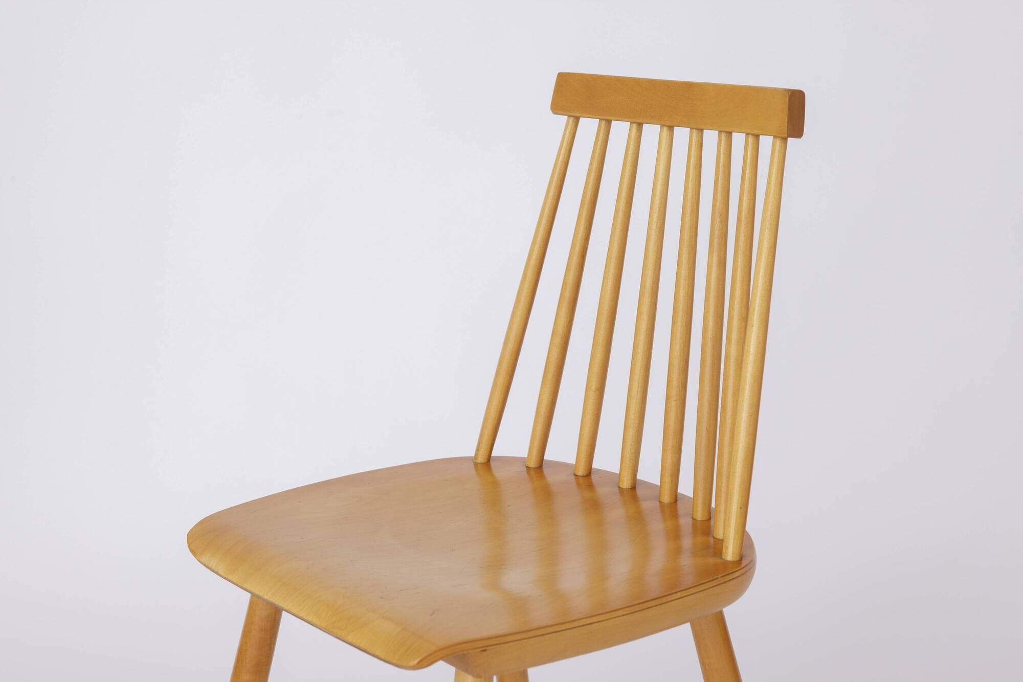 1 of 2 Yngve Ekström "Pinocchio" Dining Chair – Swedish Beechwood, 1960s