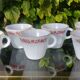 Lot de 6 tasses vintage Termocrisa Mexico en opaline, années 60
