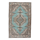 6x9 Teal Green & Brown Persian Rug, 173x270Cm