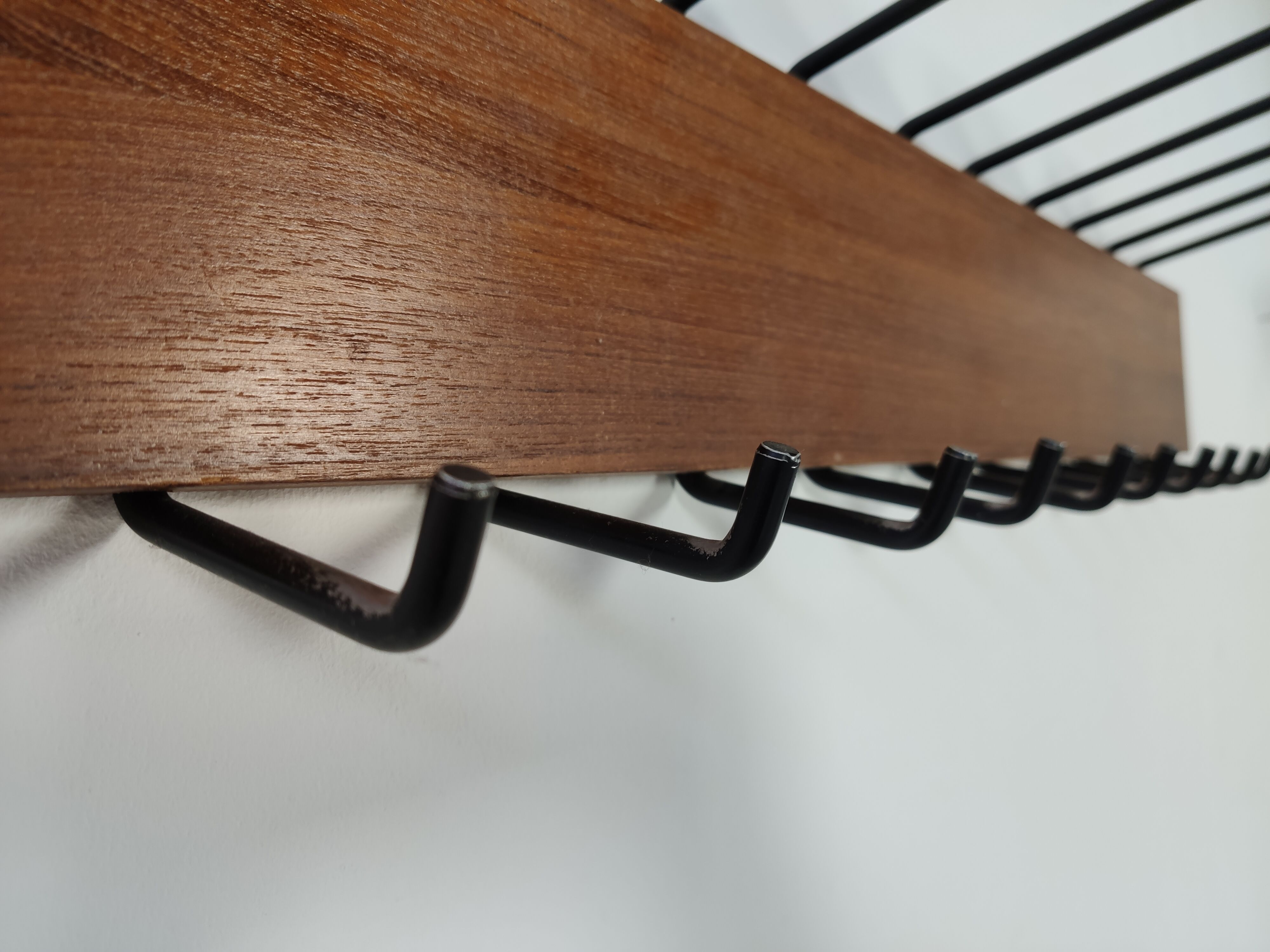 Scandinavian wall shelf in 60s teak