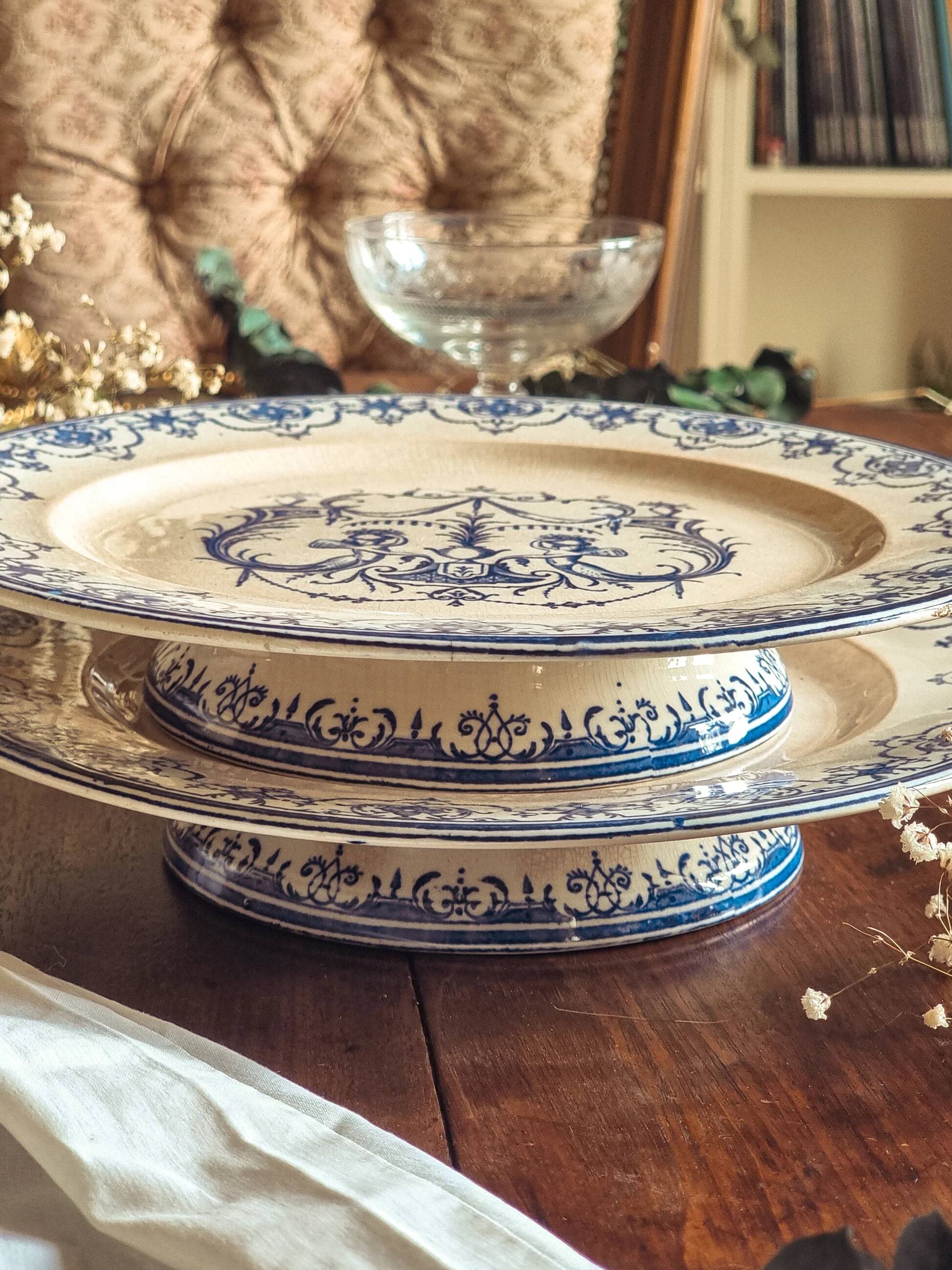 Raised Cake Plate - Jules Vieillard