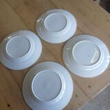 4 old flat plates Terre de fer