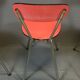Lot de 4 chaises en formica et pieds compas