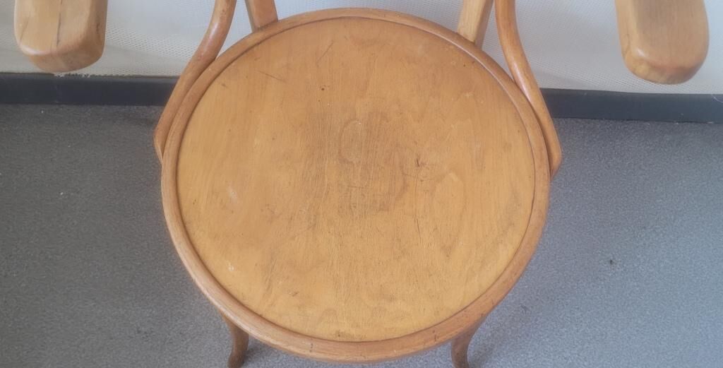 Wooden office bistro armchair