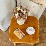 Rattan side table