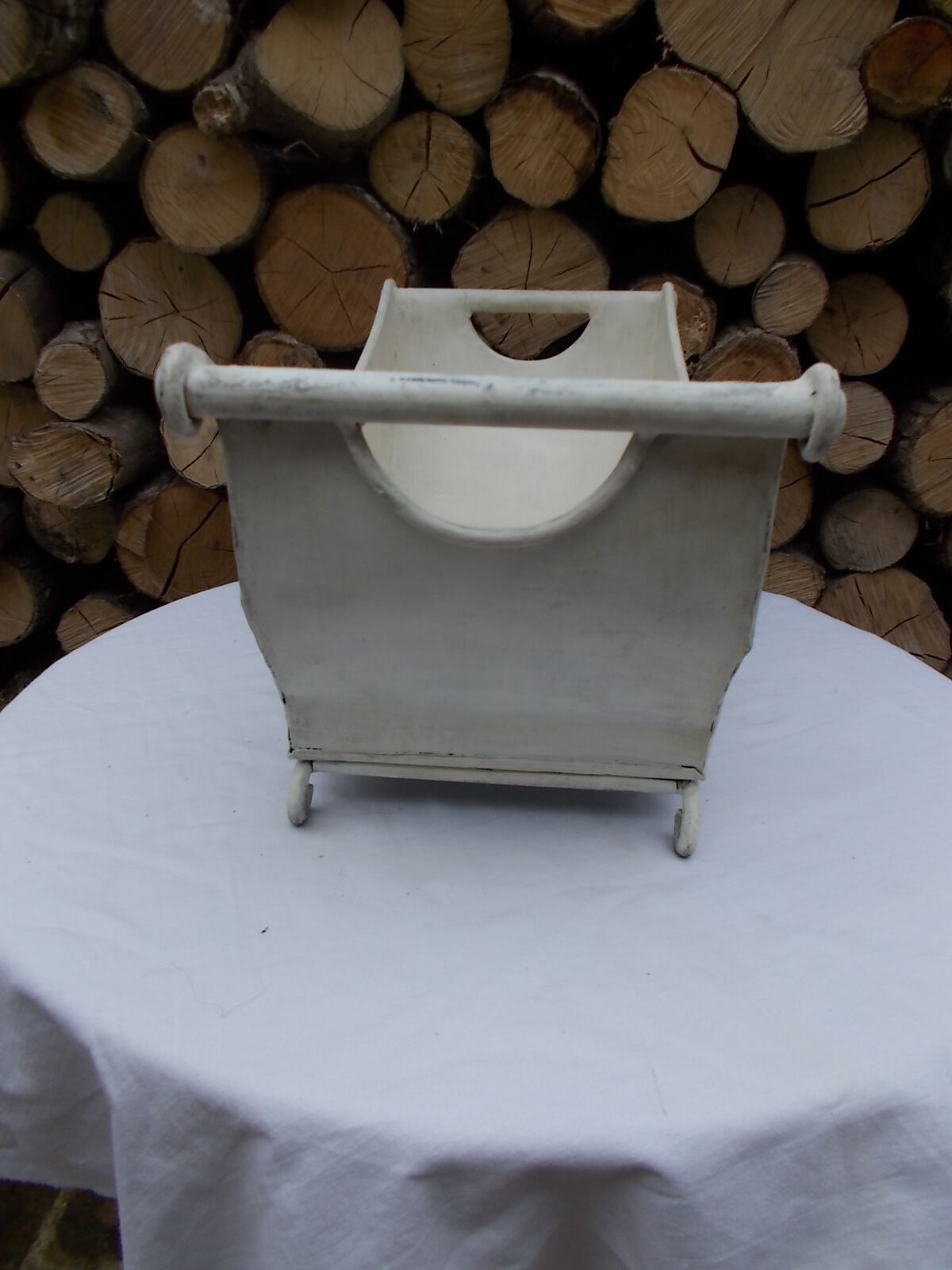 Vintage tin planter