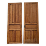 Paire de portes anciennes rénovées