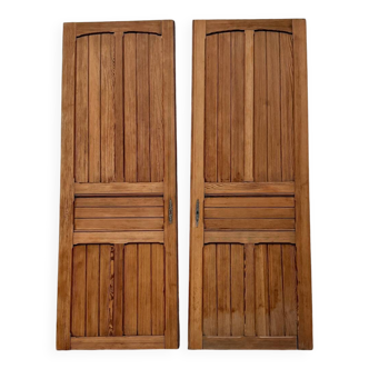 Paire de portes anciennes rénovées