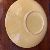 Grand plat en ceramique annees 60 vintage tons vert et jaune faience st clement