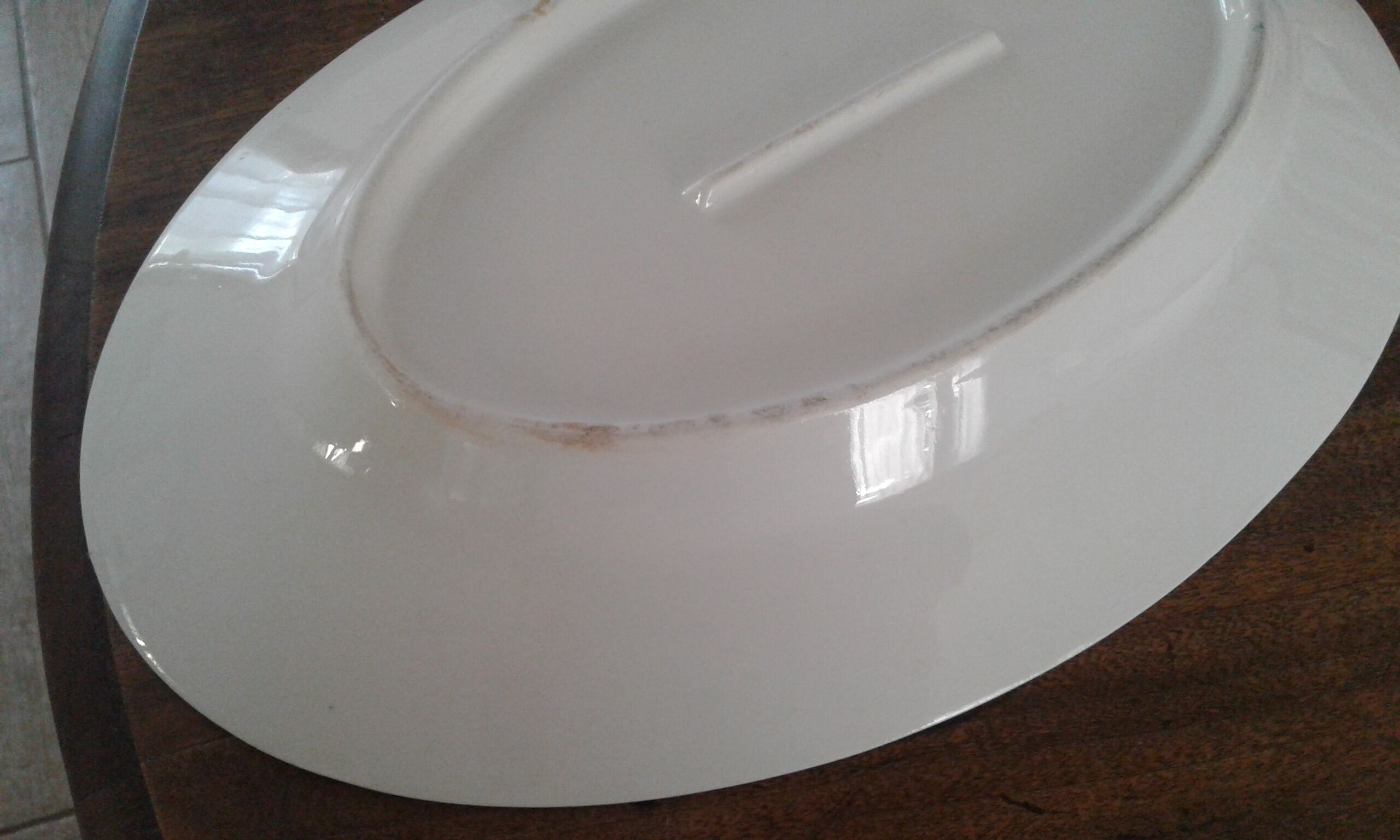 Oval dish Limoges Mandavy porcelain from Mavaleix