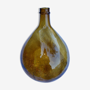Old demijohn amber  15 litres