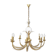 Lustre en laiton et ananas chromé, années 1970