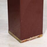 Vintage Jean-Claude Mahey coffee table in lacquered wood and brass, 1970