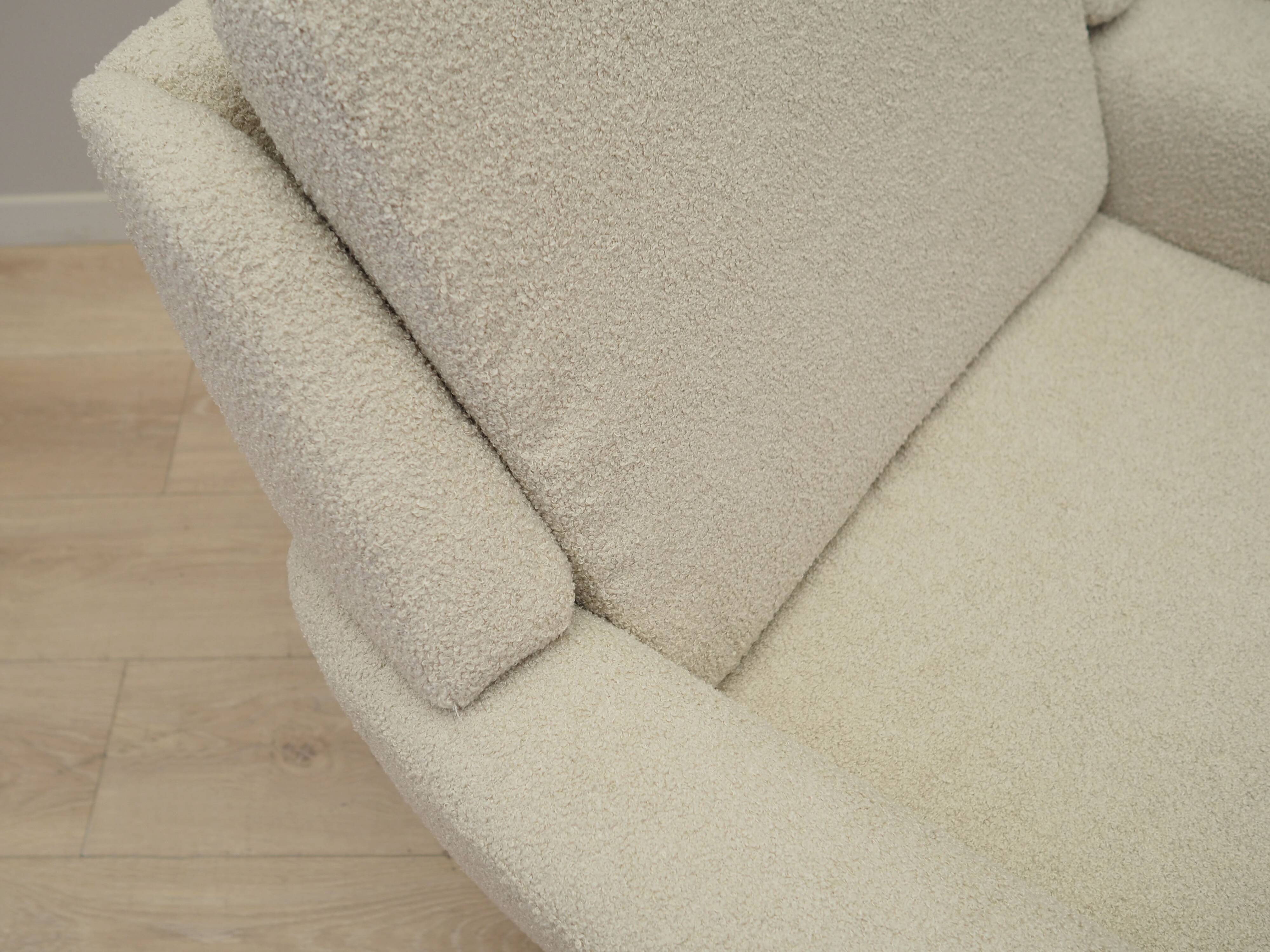 Cream armchair, Danish design, 1970s, production: Denmark