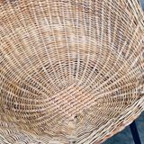 Wicker lounge chair in the style of Dirk Van Sliedregt for Rohé Noordwolde, Netherlands, 1960s.