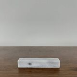 Lot de 8 portes-couteaux en marbre blanc