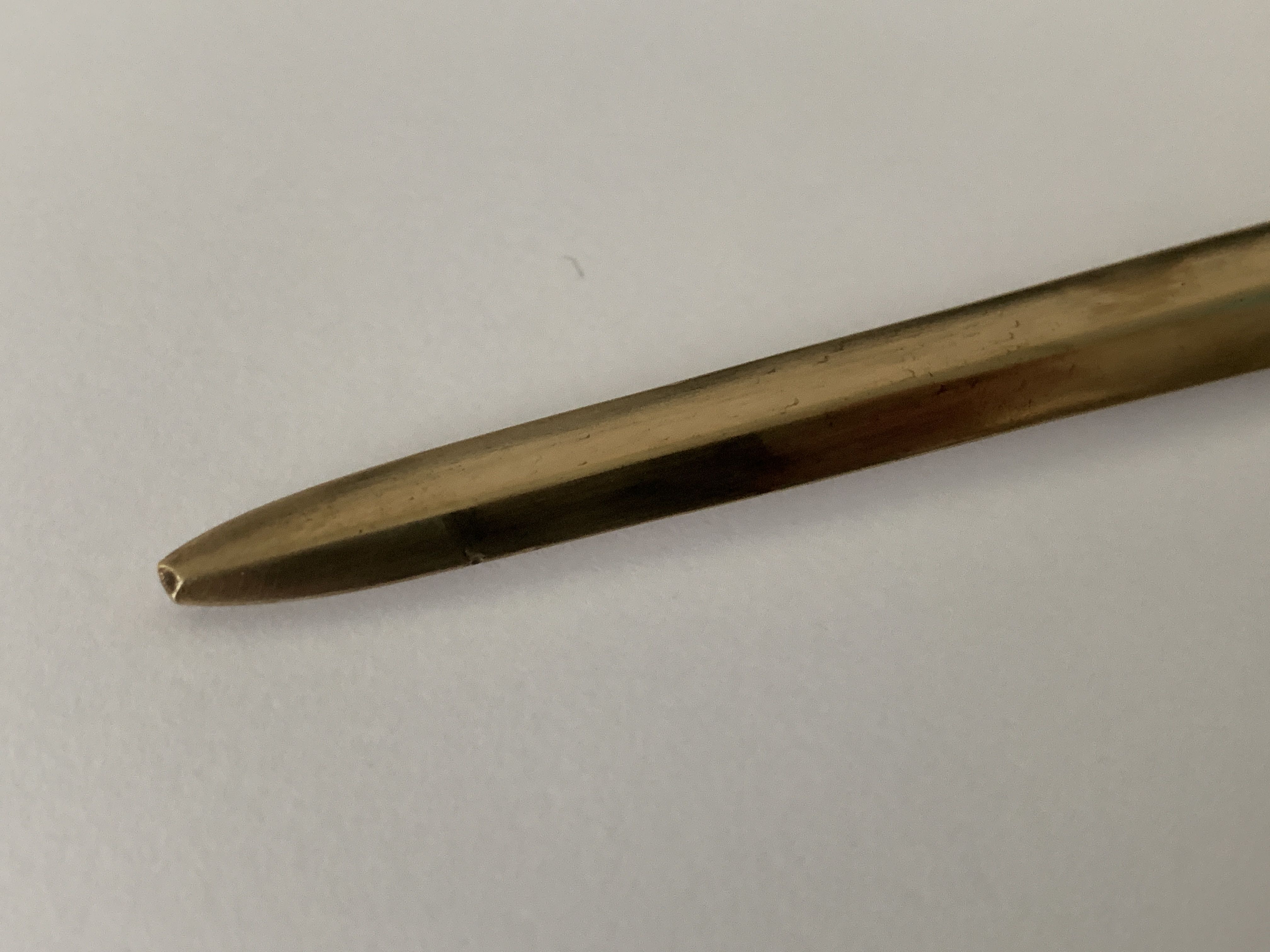 Valenti bronze paper cup or zoomorphic letter opener, horse leg, 1960