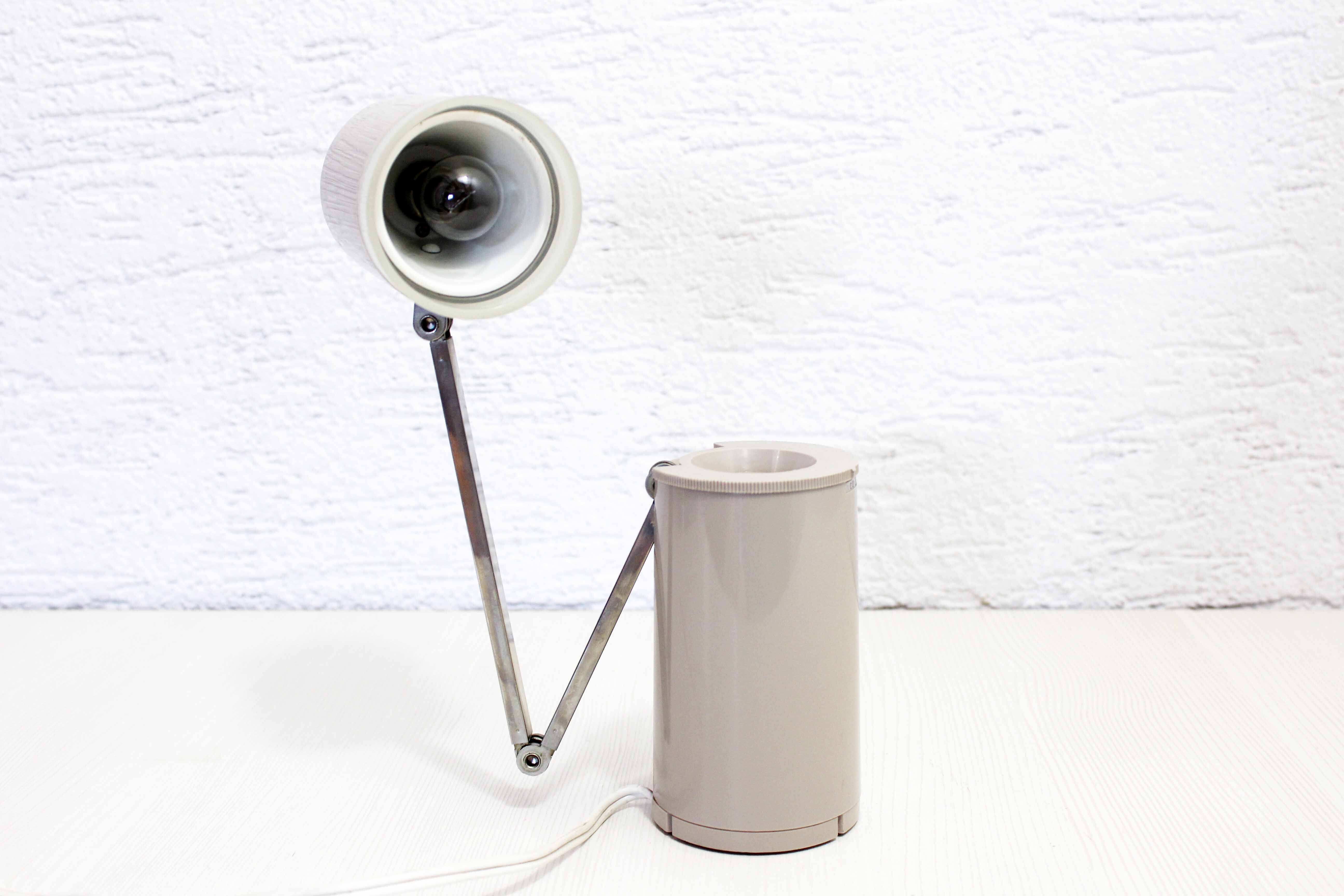 Vintage articulated bedside lamp