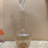 Set of 2 glass decanters with cap