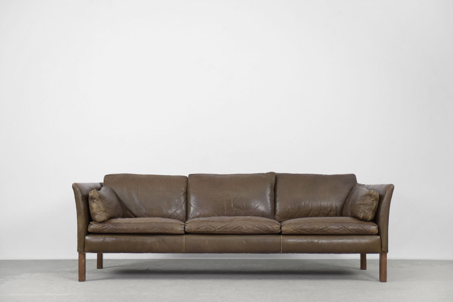 Mid-Century Modern Vintage Leather Cromwell Sofa by Arne Norell, 1960s