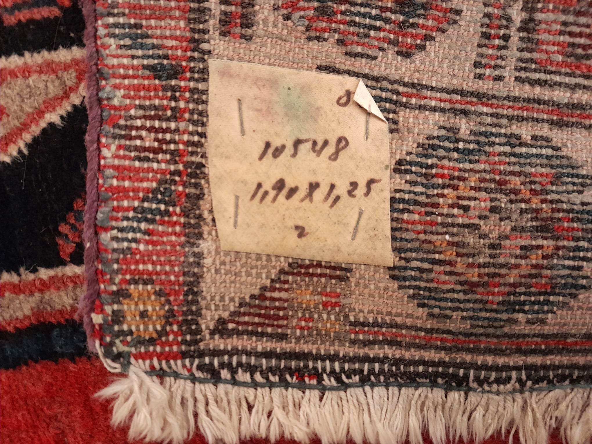 Handmade Persian Maslaghan rug 190x125cm