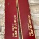 Paire de ski vintage en bois