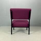 Gijs Van Der Sluis Eggplant colored Lounge Chair model 36 ZA, 1961