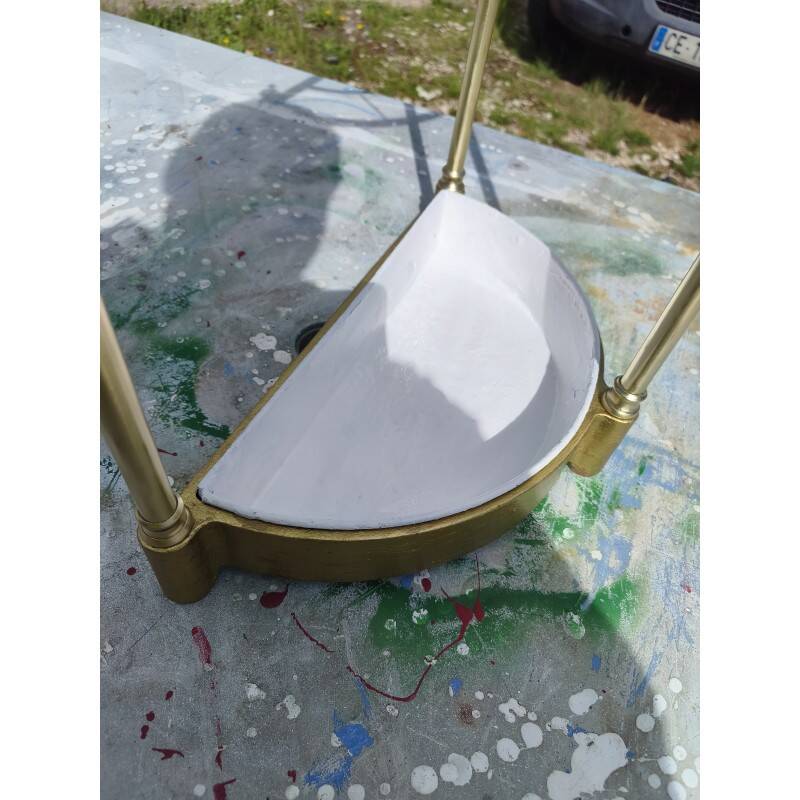 Umbrella stand 1900 brass, cast iron and steel