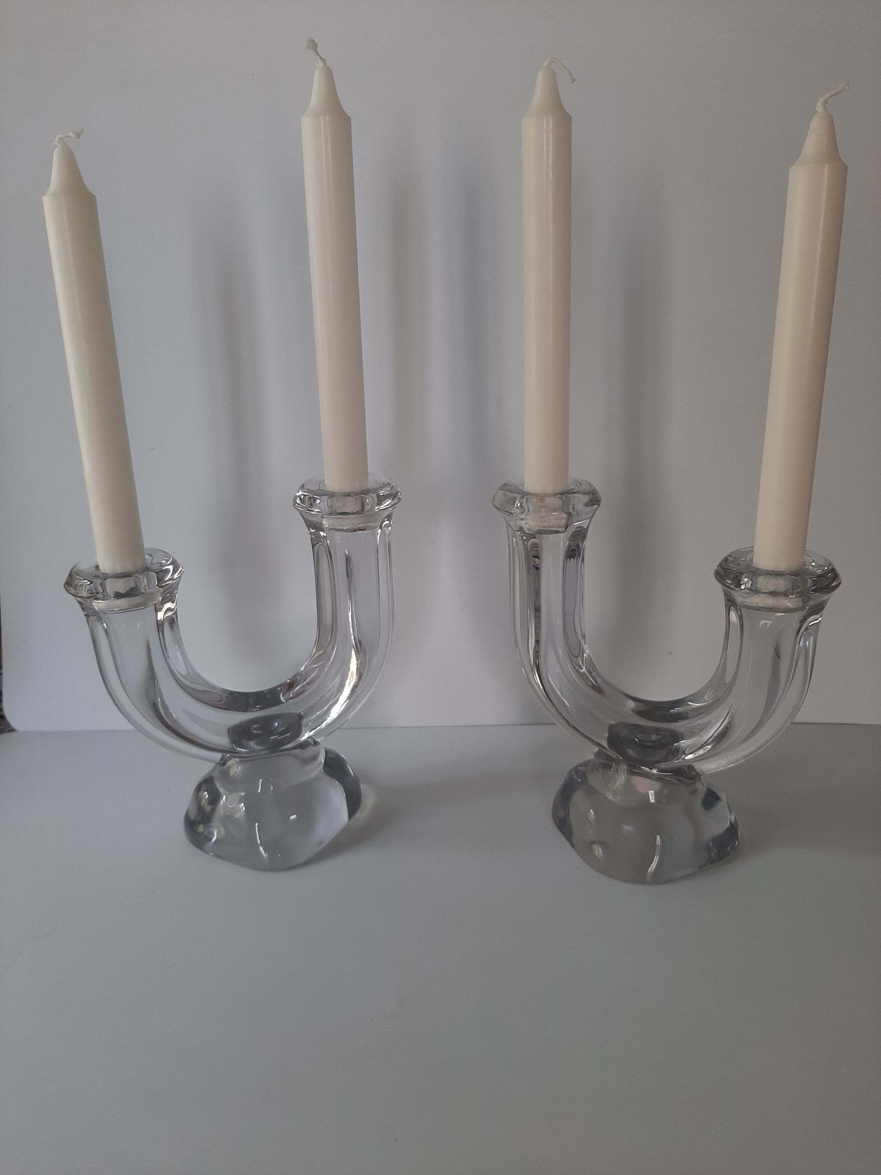 Pair of vintage candle holders