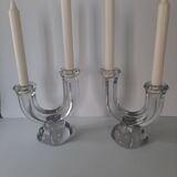 Pair of vintage candle holders