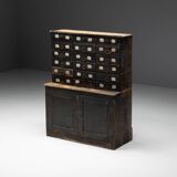 Travail Populaire Apothecary Cabinet, France, 19th Century