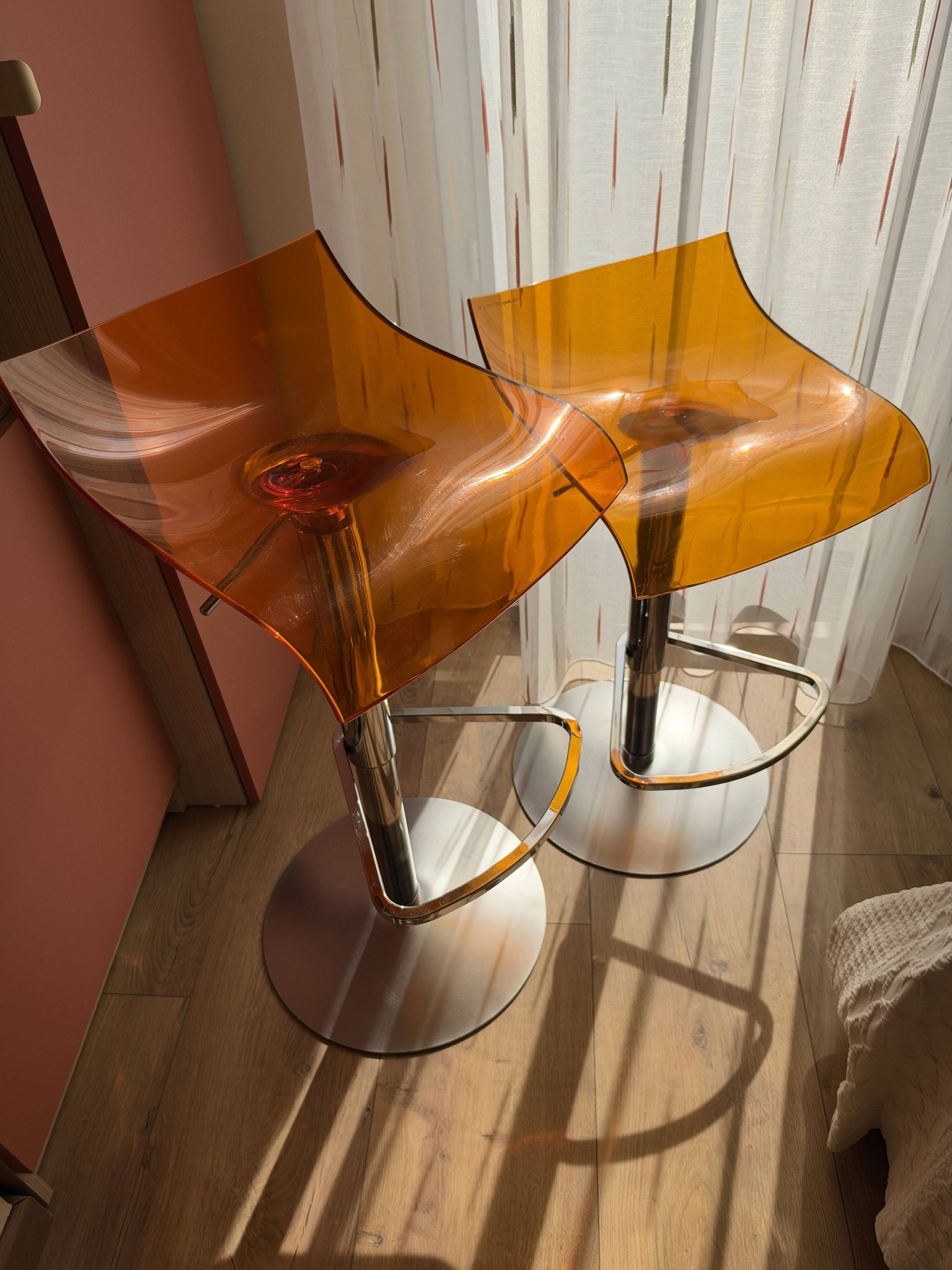 Paire de tabourets de bar "pam crystal" - design dondoli & pocci