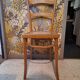 Chaise de style bistrot en bois blond 1940