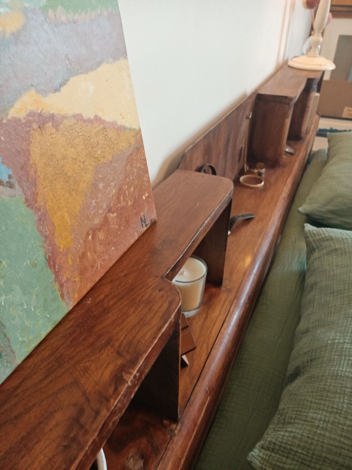 Antique headboard
