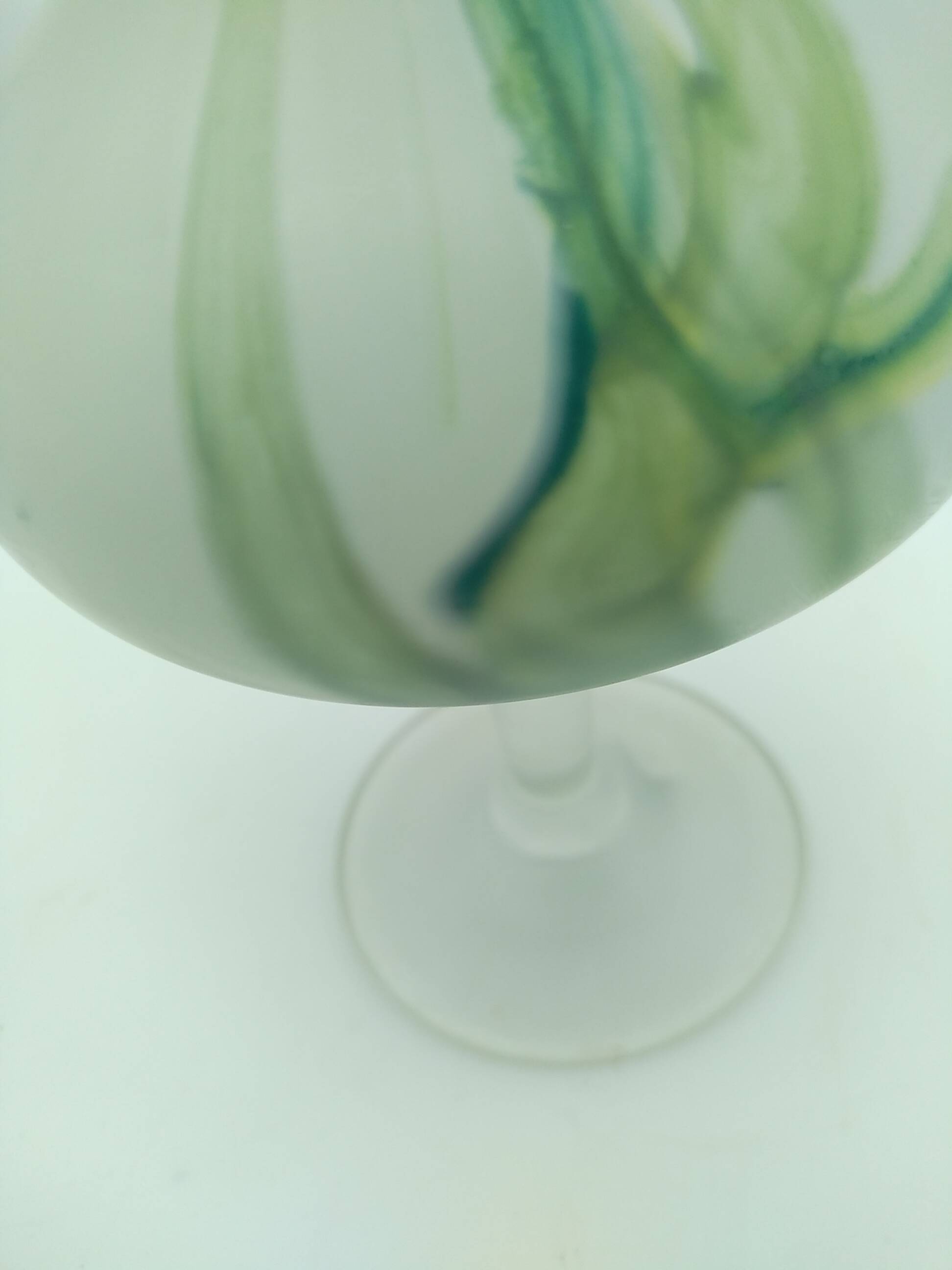 Glass paste vase. Signed JP Mateus 1996.