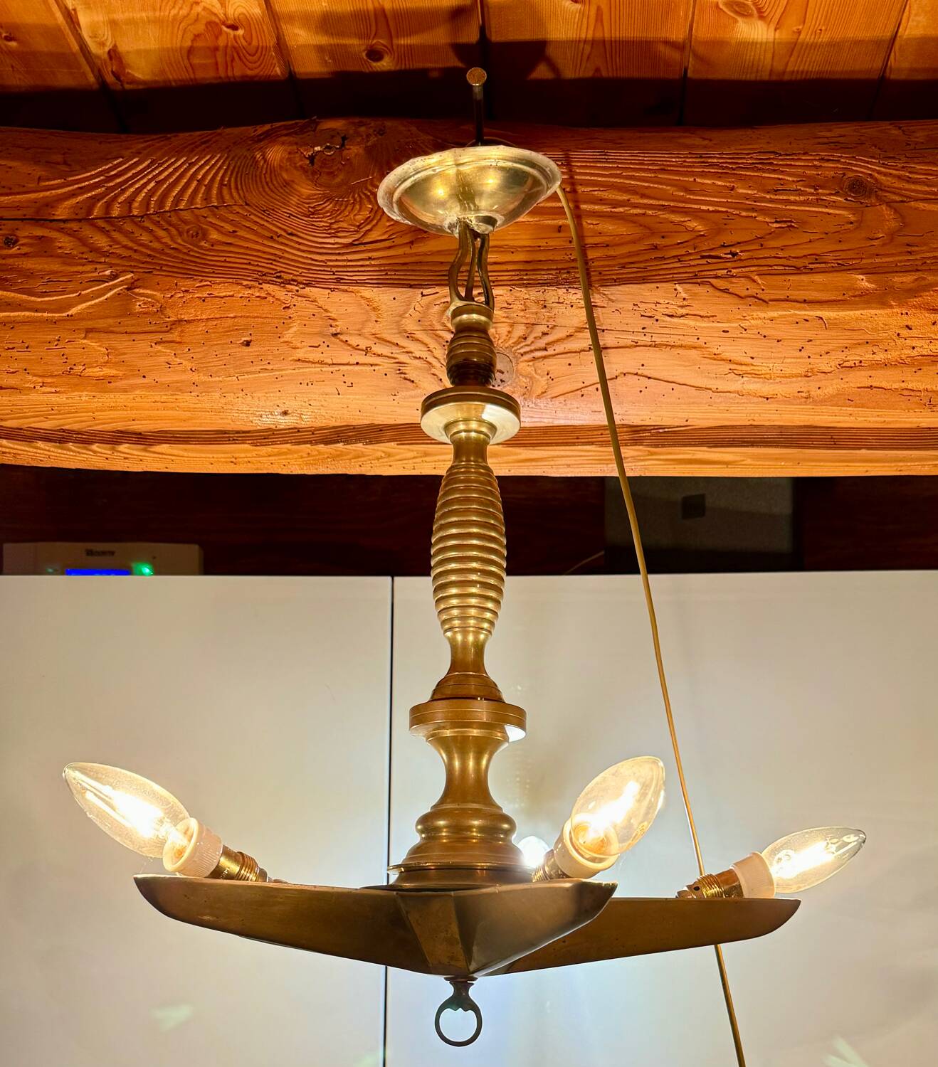 Mid-20th century star-shaped chandelier