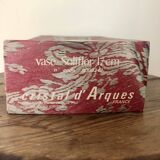 Vintage soliflor vase in Arques crystal, new in box