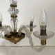 50's vintage glass and brass suspension