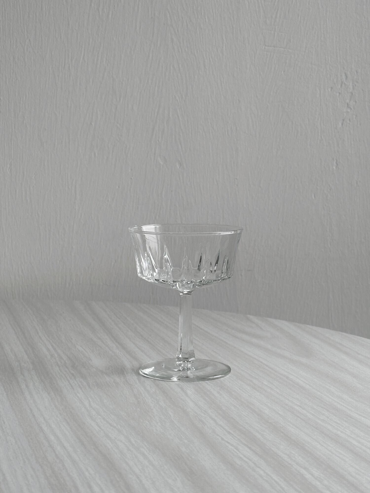 Set of 6 vintage glass cups for ice cream or champagne