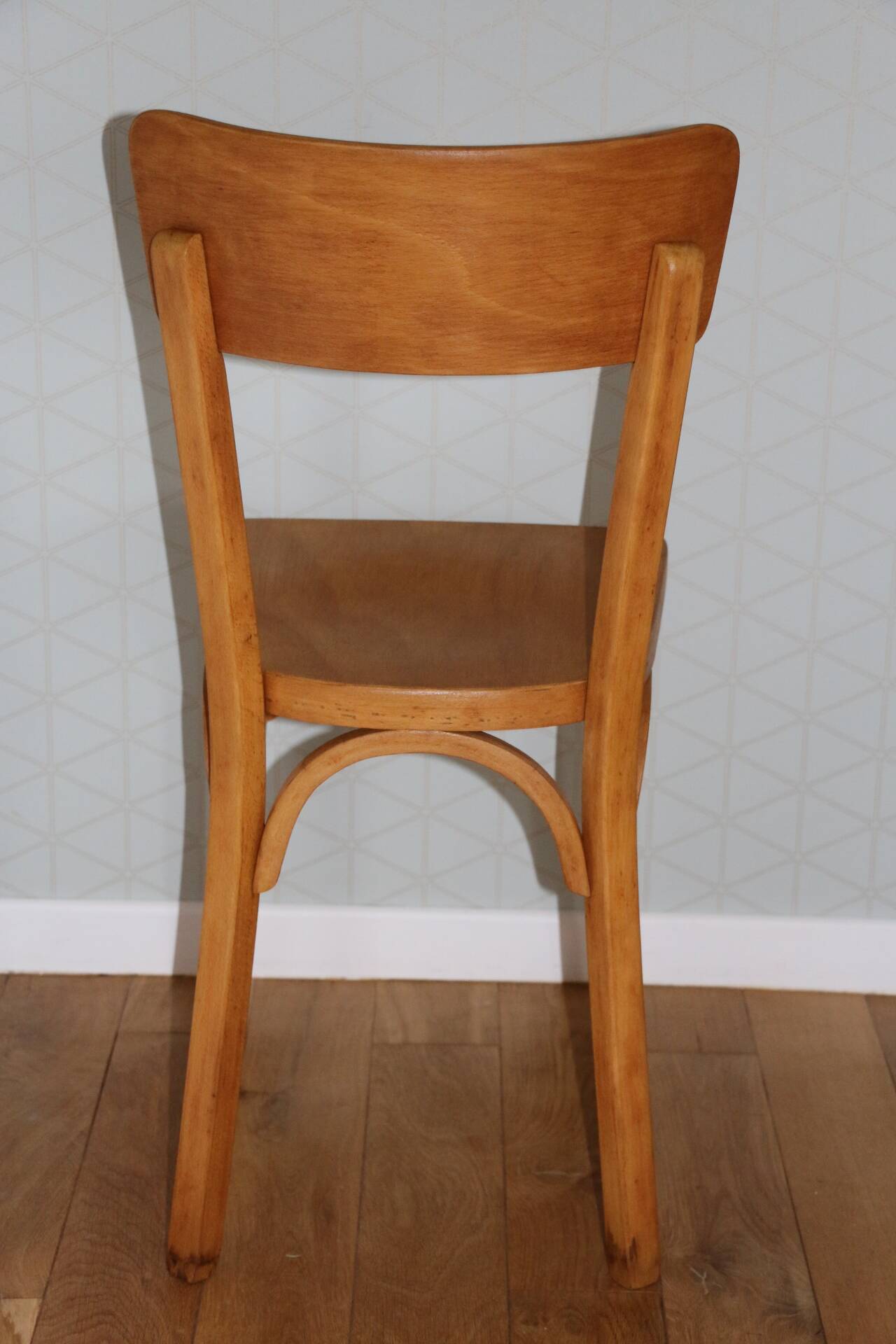 Set of 6 Baumann chairs No. 33 light beech