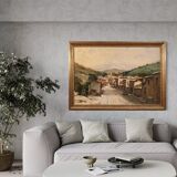 Signed Italian landscape painting from the 20th century