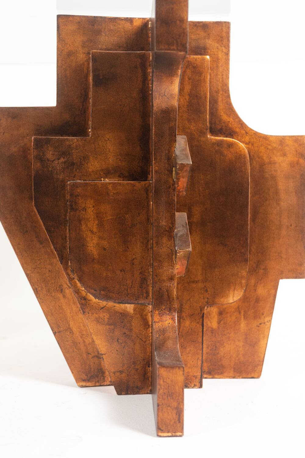 Matteo Ceccarelli. Sculptural table in "brutalist" style. 1980s.