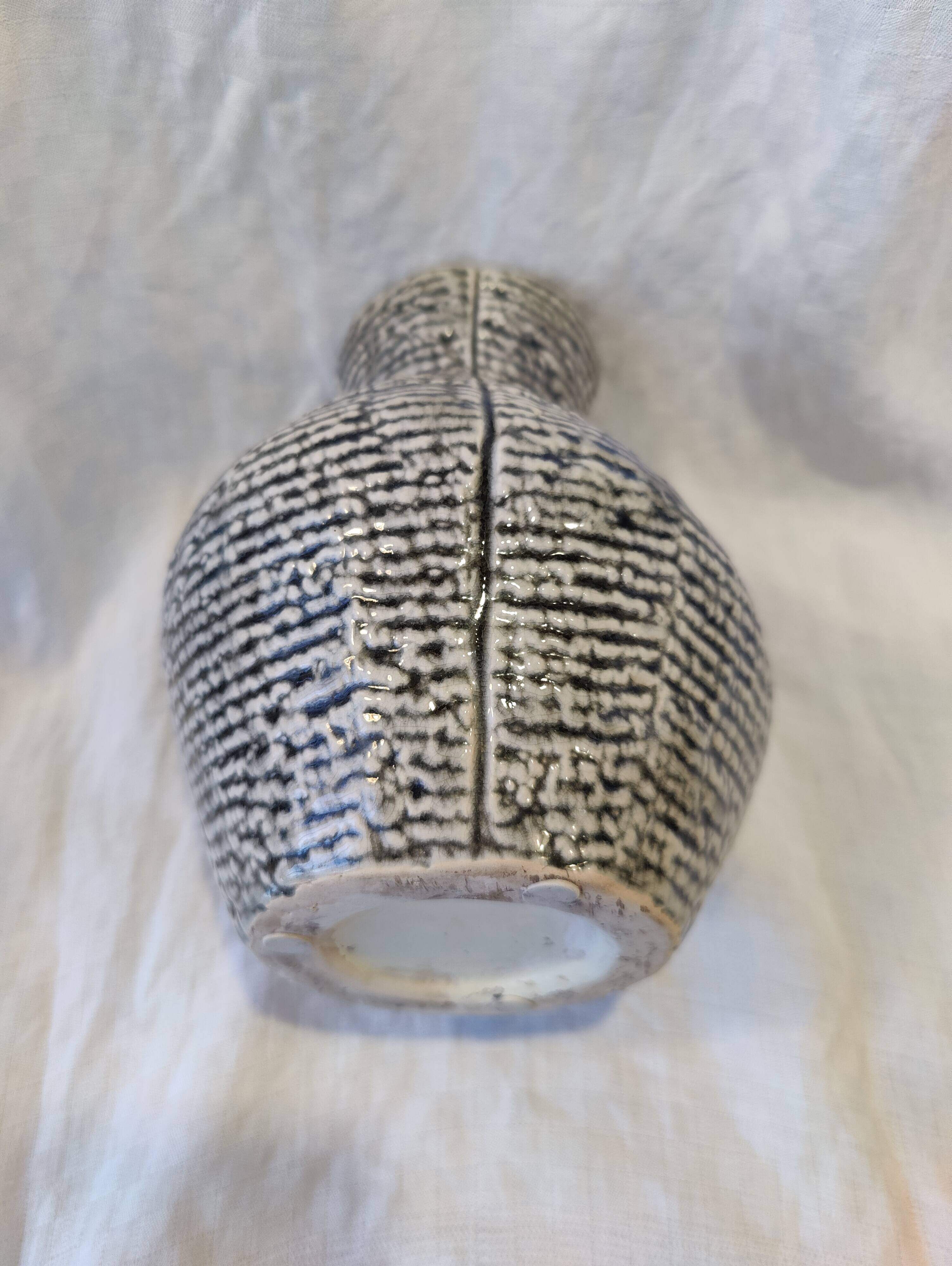 Gray ceramic vase from the 1950s