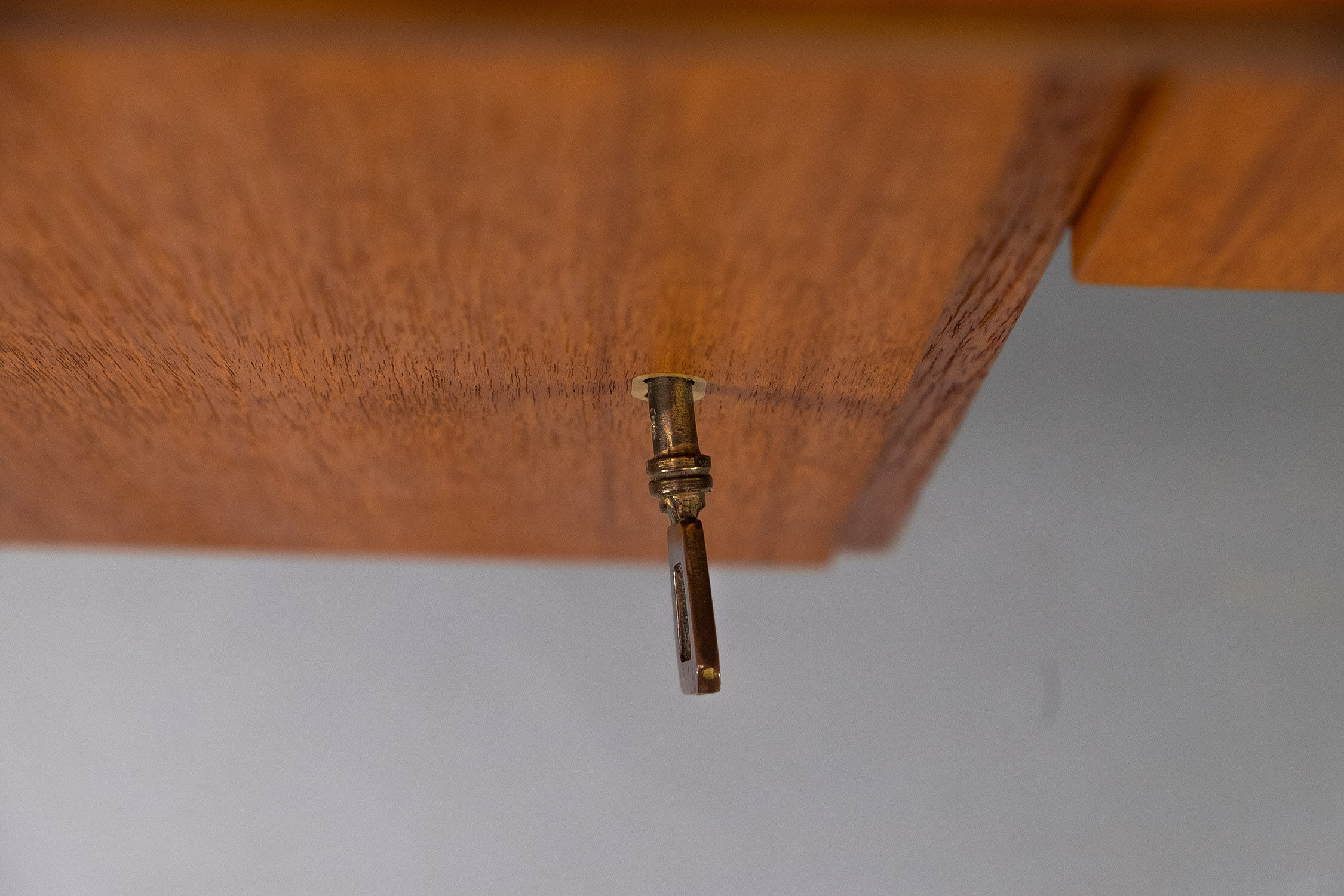Freestanding vintage teak desk 1960s