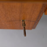 Freestanding vintage teak desk 1960s