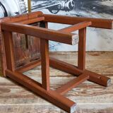 Workshop stool in old solid wood