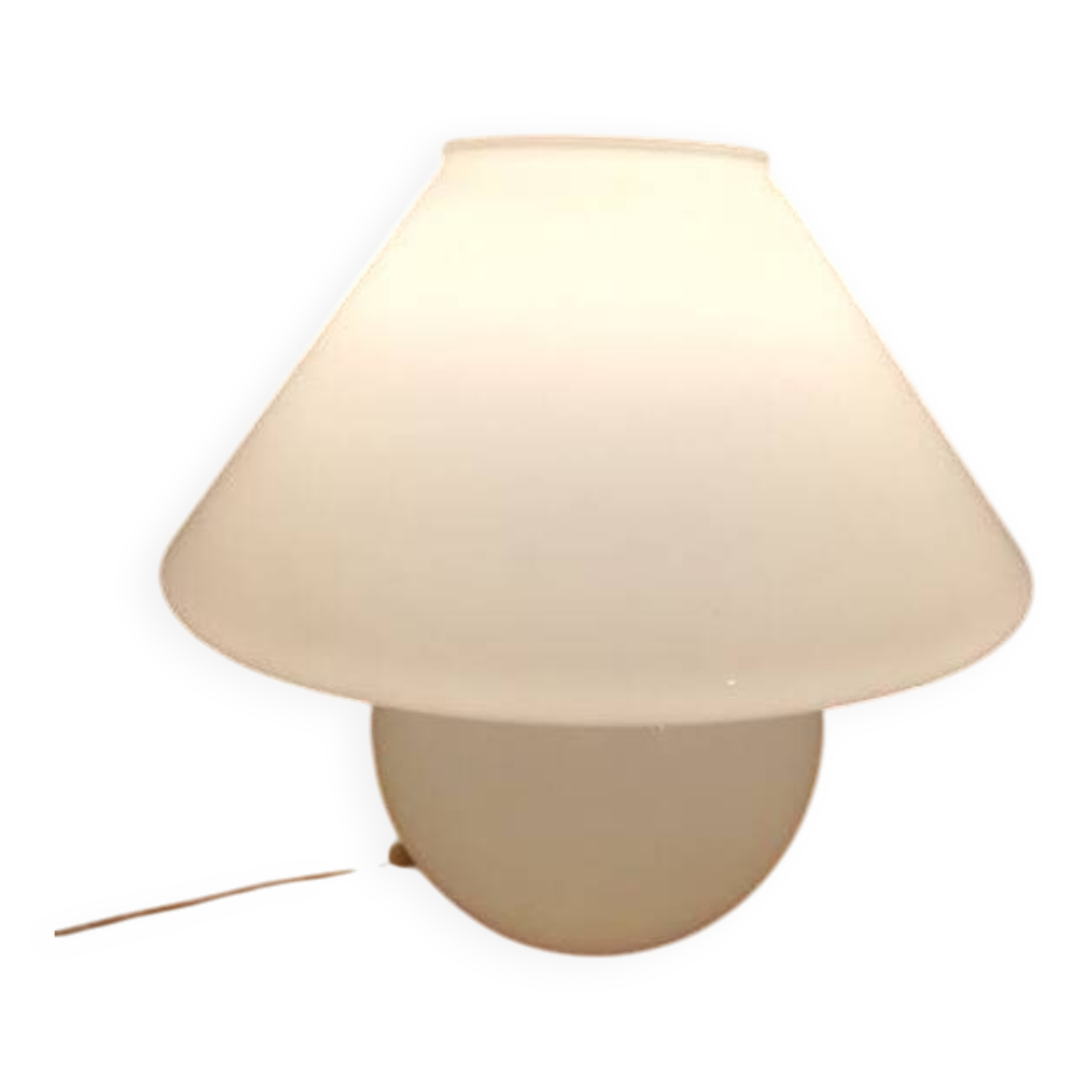 Vintage white opaline glass lamp