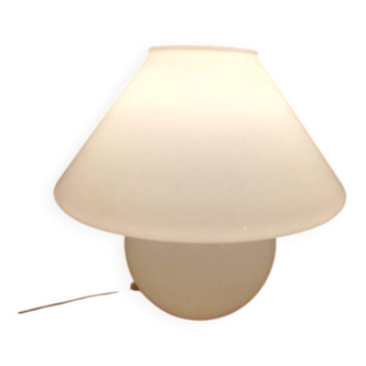 Vintage white opaline glass lamp